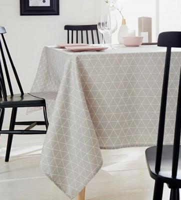 Nappe rectangulaire "scandinave" polyester beige 250 x 150