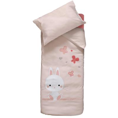 Housse de couette + taie d'oreiller Lapinou (100 x 140 cm)