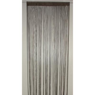 Homemaison - Rideau &agrave; Fils Spaghetti Taupe 90 x 240 cm - Taupe