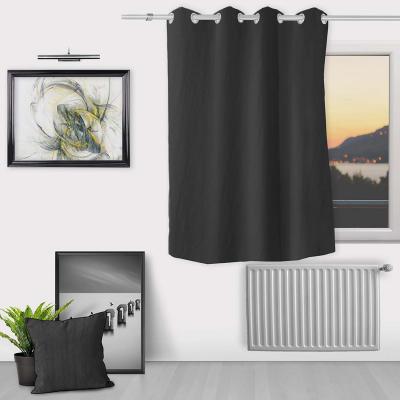 Soleil d'ocre Rideaux et Draperies, Gris, 140 x 250 cm