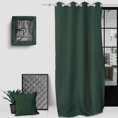 Soleil d'ocre Rideaux et Draperies, Polyester, Vert, 140 x 250 cm