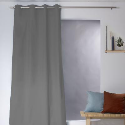 Enjoy Home - Rideau 8 oeillets 135 x 240 cm lola 100% coton - gris