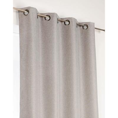 Rideau d'ameublement 100% occultant - Gris clair - 140 x 240 cm