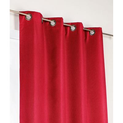 Rideau d'ameublement 100% occultant - Rouge - 140 x 240 cm