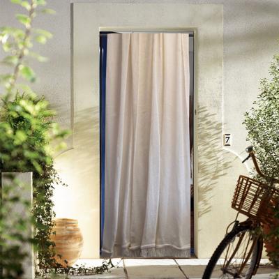 Poyet Motte - Rideau marseillais tiss&eacute; &Eacute;cru 250 x 140 cm - Ecru