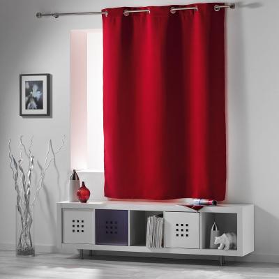 Rideau 90 % Occultant Radiateur Petite Hauteur - Carmin - 135 x 180 cm