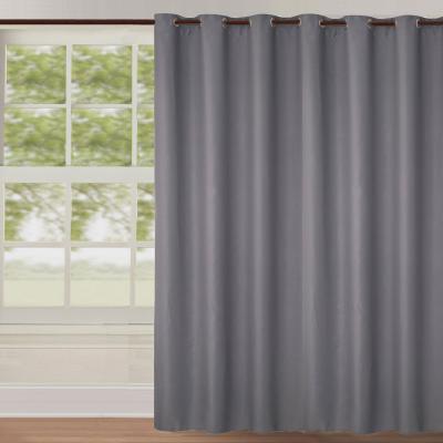 Rideau Occultant Uni Grande Largeur - Gris - 240 x 260 cm