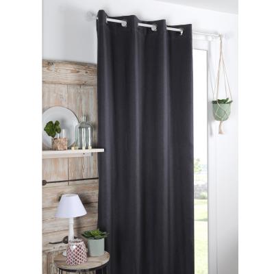 Rideau occultant, Copenhague gris anthracite l.140 x H.260 cm