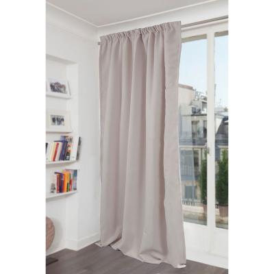 Rideau phonique thermique occultant gris 140x260