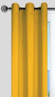 Rideau Uni aux Multiples Couleurs - Jaune - 135 x 240 cm