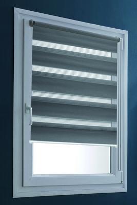 Store Jour-Nuit 1er prix gris, largeur toile 62cm hauteur 100 cm