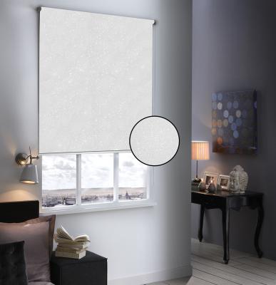 Store Enrouleur Occultant Paillet&eacute; - Blanc - 100 x 190 cm