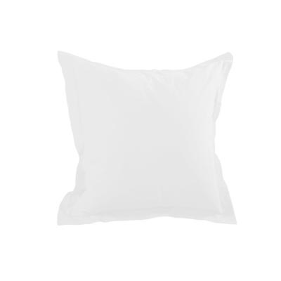 Lovely Casa T14820001 Alicia Taie avec Volant Coton Blanc 65 x 65 cm