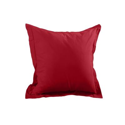 Lovely Casa T14820008 Alicia Taie avec Volant Coton Rouge 65 x 65 cm