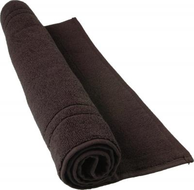 Tapis de bain 50 x 80 cm en Coton couleur Noir - Noir - 50x80 cm