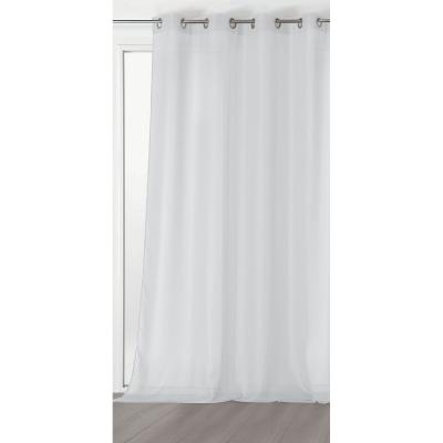 Voilage uni et transparent - Blanc - 145 x 240 cm