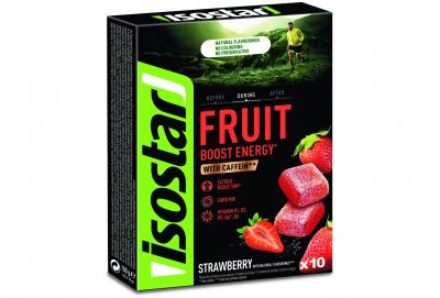Fraise &eacute;nergisante aux fruits Isostar, paquet de 5 (5 x 100 g)