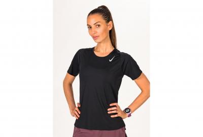 Haut de running &agrave; manches courtes Nike Dri-FIT Race pour Femme - Noir