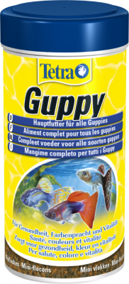 Alimentation Tetra Guppy pour poissons Contenance 250 ml
