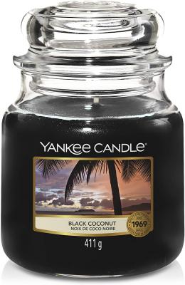 Yankee Candle Bougie Parfum&eacute;e Noix de Coco Noire 411 gr