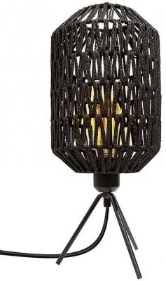 The Home Deco Factory - Lampe &agrave; poser effet corde et m&eacute;tal 48.5 cm