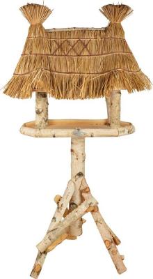 Abri &agrave; oiseaux en bois de bouleau - L 56 cm x l 81 cm x H 156 cm