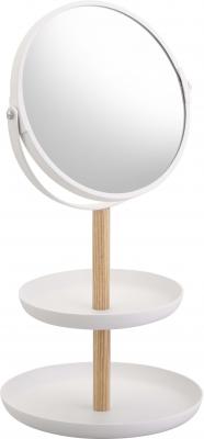 GERSON Support bijoux avec miroir - &Oslash; 16 cm - H34 cm