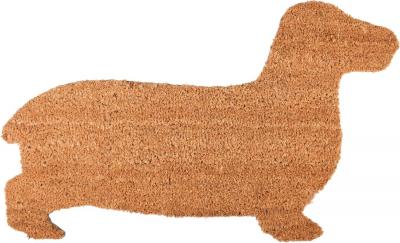 Paillasson en fibres de coco Chien teckel - 75,3 x 45 x 1,7 cm -