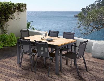 Wilsa Garden - Table et chaises de jardin moderne Bali 6 fauteuils