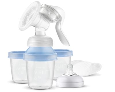 Avent Allaitement Tire-Lait Manuel Natural Pots SCF430/13 