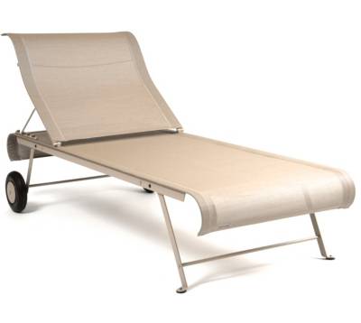 Fermob - Dune chaise longue, noix de muscade