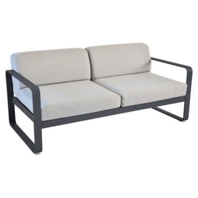 Fermob Canap&eacute; deux places BELLEVIE - 47 anthracite mat - gris flanelle