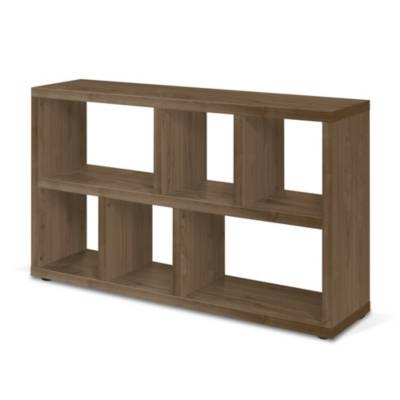 Console - TEMAHOME - Berkeley - 6 compartiments - Finition noyer
