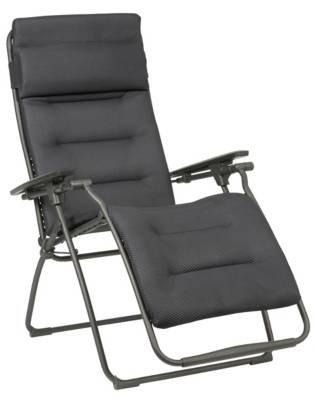 Lafuma Fauteuil relaxation Futura Be Comfort noir gris LFM3130 8902