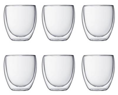 Verre Bodum set de 6 double paroi 0.25L