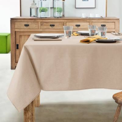 Nappe antitaches COUCKE, carr&eacute;e 180 x 180 cm Sable