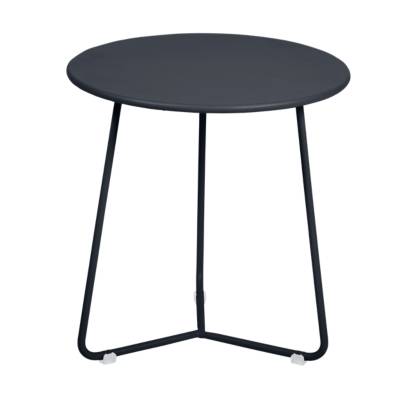 Table de jardin basse FERMOB Cocotte rond noir 1 personnes