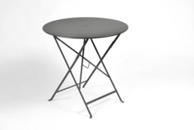 Fermob Table pliante BISTRO ronde - 47 anthracite mat - &Oslash; 77 cm