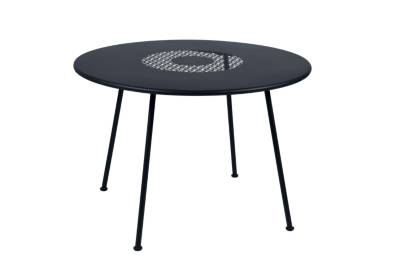 Table Lorette Diam&egrave;tre 110 cm FERMOB Carbone