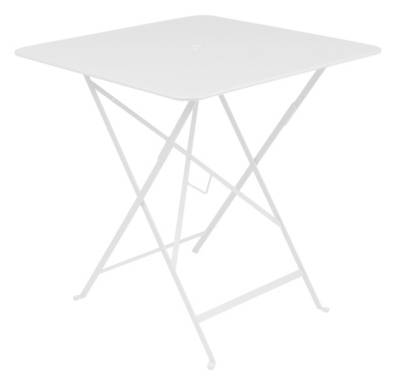 Fermob Table pliante BISTRO carr&eacute;e - 01 blanc coton - 71 x 71 cm