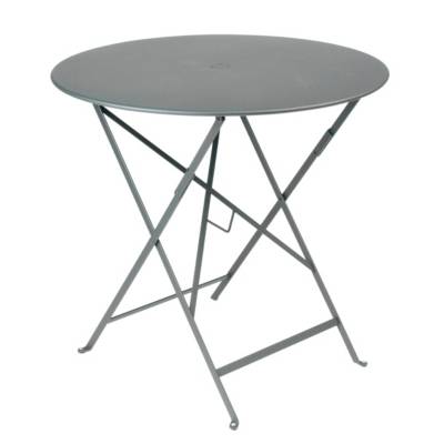 Table pliante BISTRO ronde - 67 rouge coquelicot - &Oslash; 117 cm
