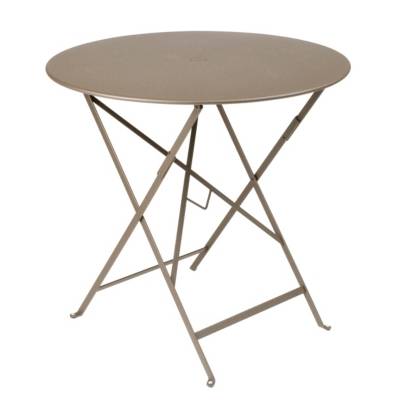 Fermob Table pliante BISTRO ronde - 14 muscade - &Oslash; 77 cm