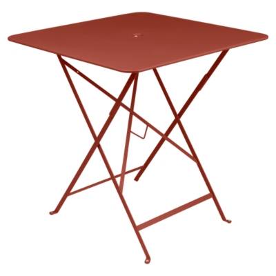 Fermob Table pliante BISTRO carr&eacute;e - 20 ocre rouge - 71 x 71 cm