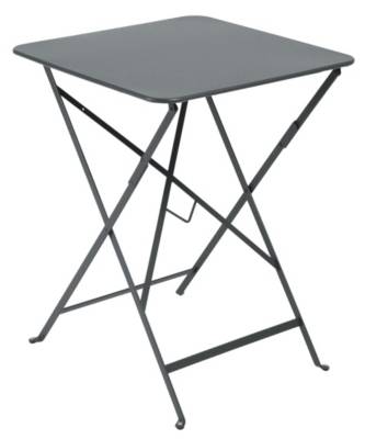 Fermob Table pliante BISTRO carr&eacute;e - 26 gris orage - 57 x 57 cm
