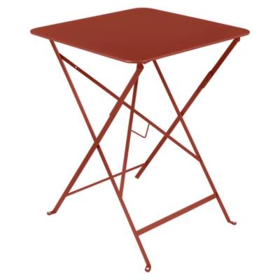 Fermob Table pliante BISTRO carr&eacute;e - 20 ocre rouge - 57 x 57 cm