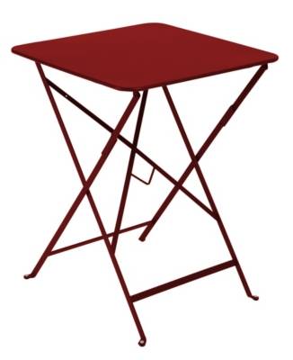 Fermob Table pliante BISTRO carr&eacute;e - 43 chili mat - 57 x 57 cm