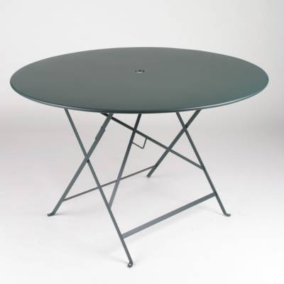 Fermob Table pliante BISTRO ronde - 02 vert c&egrave;dre - &Oslash; 117 cm
