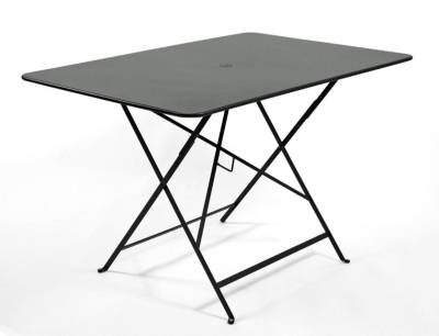 Table de jardin FERMOB Bistro rectangulaire gris / argent 6 personnes