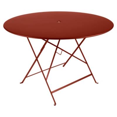 Fermob Table pliante BISTRO ronde - 20 ocre rouge - &Oslash; 117 cm