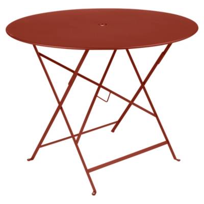 Fermob Table pliante BISTRO ronde - 20 ocre rouge - &Oslash; 96 cm
